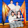 COLOR GUARD – The members of the Maverick Color Guard are (l-r): top row – Sorayma Arneros and Johnna Monks; bottom row – Emma Lucero and Sierra Allen. Not pictured: Genni Monson.